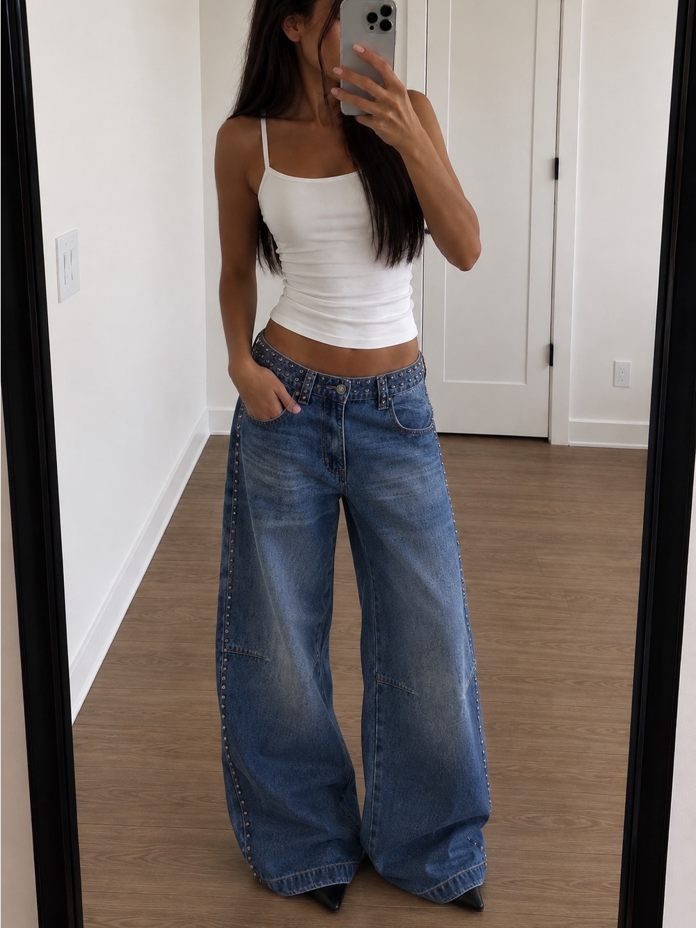 Jaded London Nailed Studded Colossus Jeans